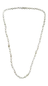 LADYS 14KT JADE BEADED NECKLACE