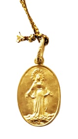 LADYS 24KT RELIGIOUS PENDANT