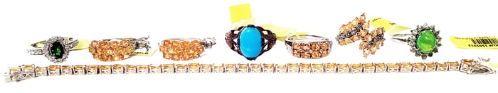 LOT OF (7) STERLING SILVER JEWELRY