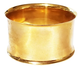SHREVE & CO. 14KT Y.G. NAPKIN RING