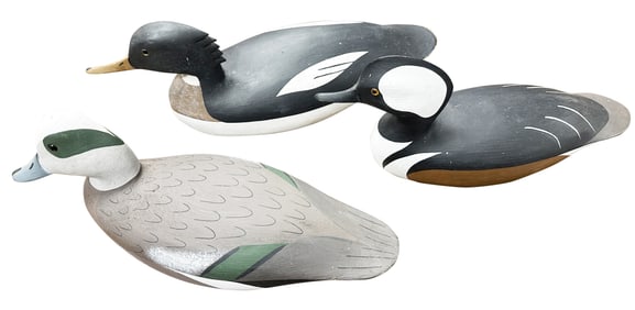 LOT OF (3) J.P. HAND DECOYS