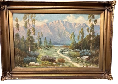 A. REGLE, OIL ON CANAS DATED 1935