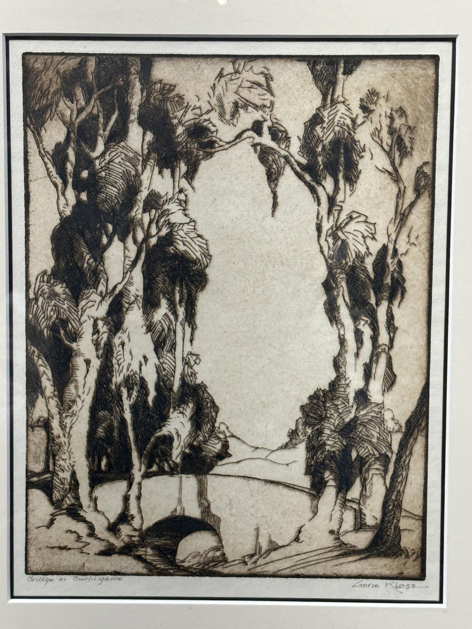 GENE KLOSS (1903-1996) DRYPOINT ON PAPER (1 of 4)