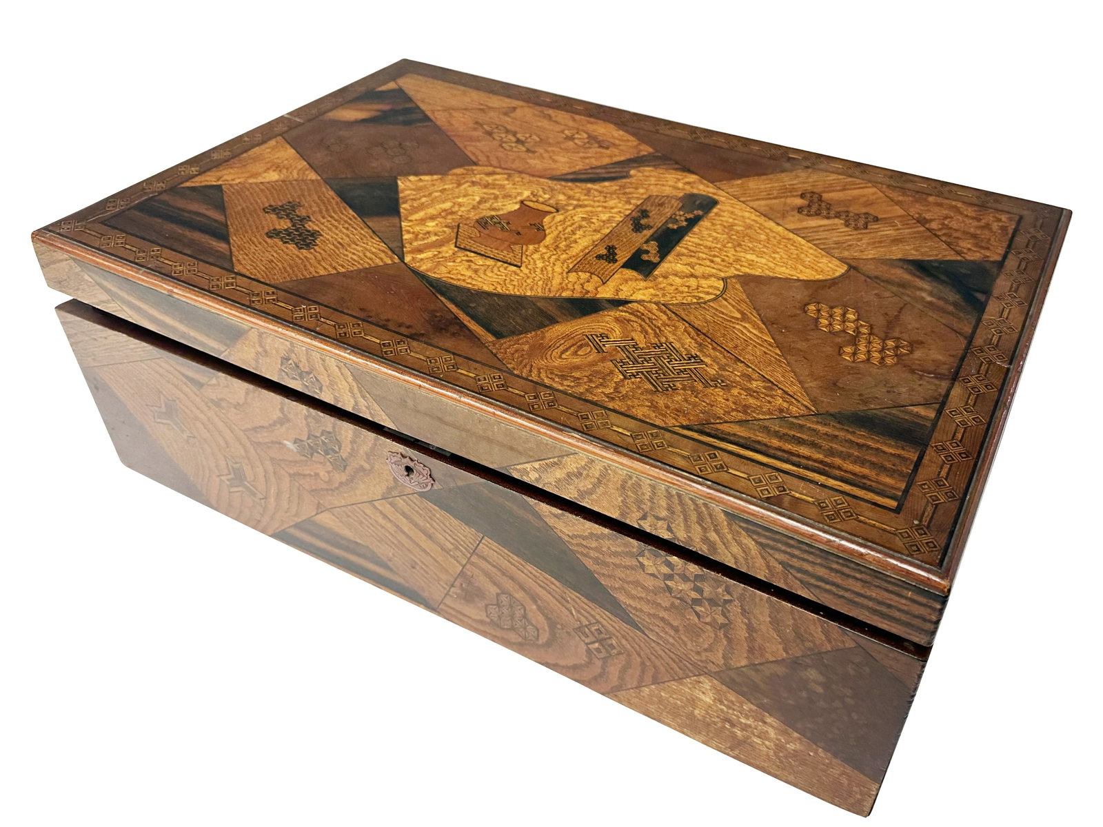 JAPANESE INLAID WRITING BOX, CA. 1900 (1 of 5)