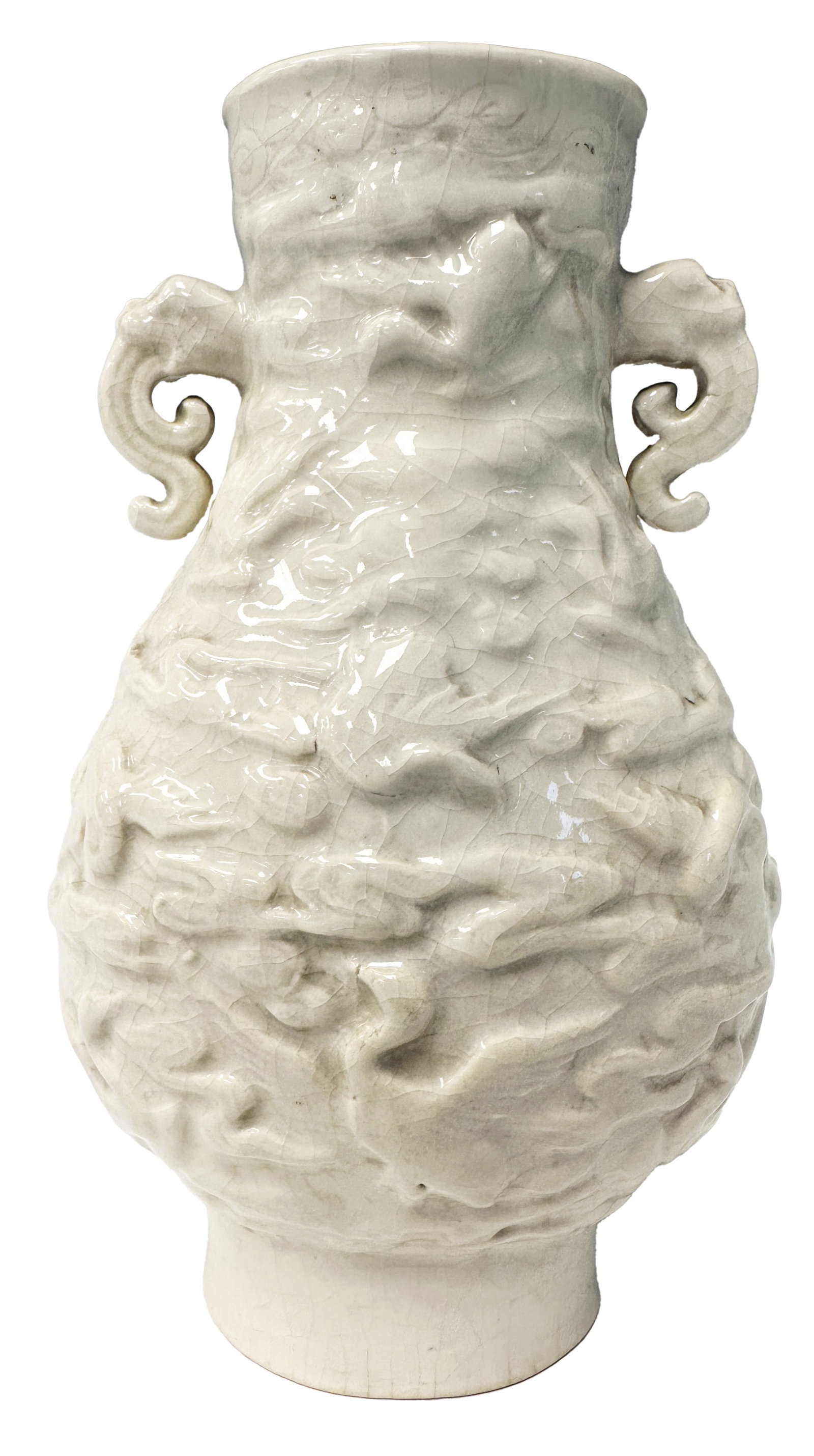 CHINESE QING DYNASTY "PHOENIX" DESIGN VASE: Height- 7 1/2" Width- 4 1/2" Third party shipping only for this lot