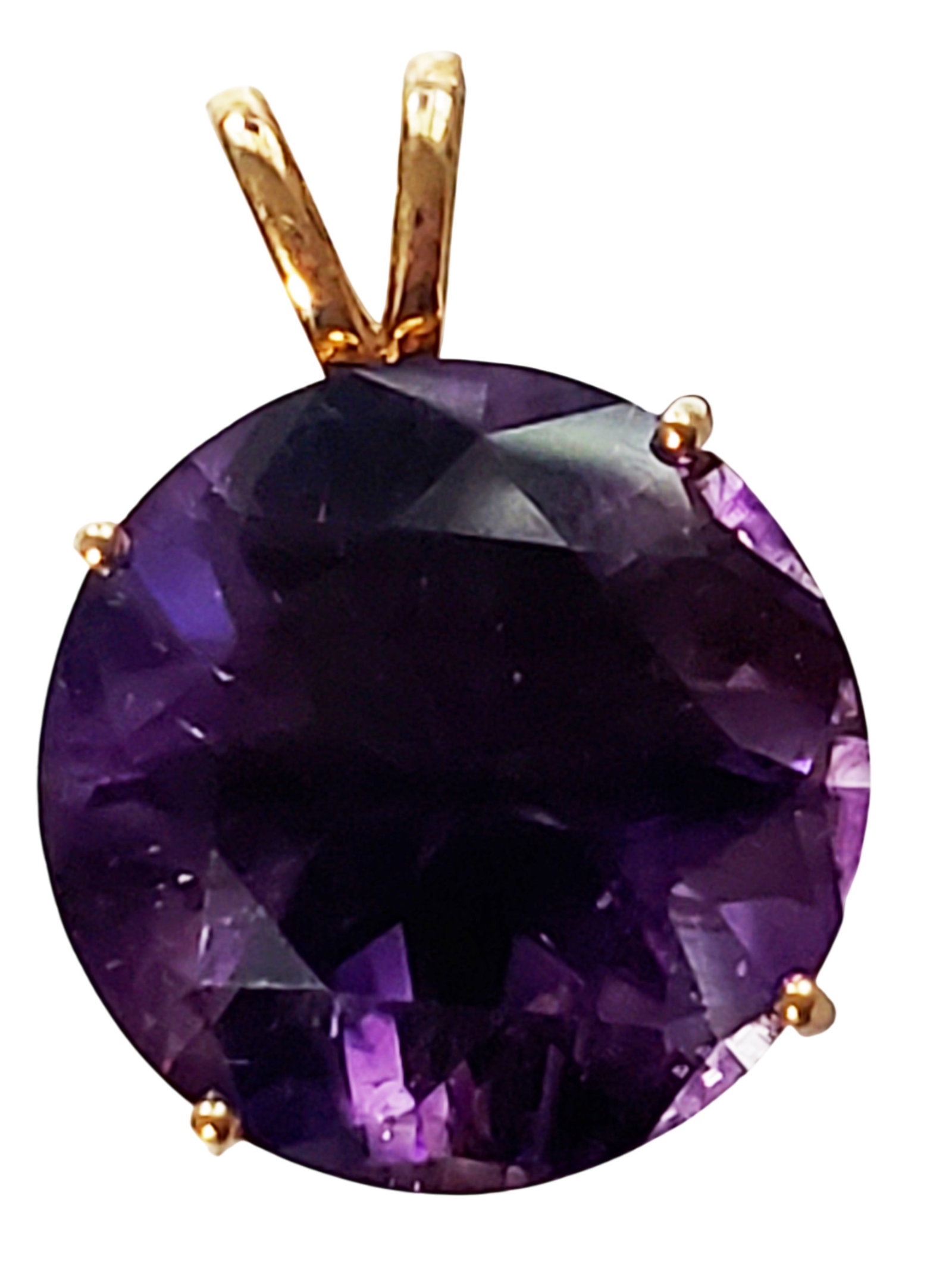 LADYS 24 CTS. MOROCCAN AMETHYST 14KT PENDANT (1 of 5)