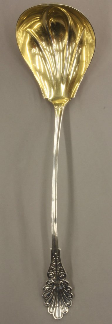 VICTORIAN STERLING SILVER LADLE length- 14 1/2" we: VICTORIAN STERLING SILVER LADLE length- 14 1/2" weight- 7 troy oz.