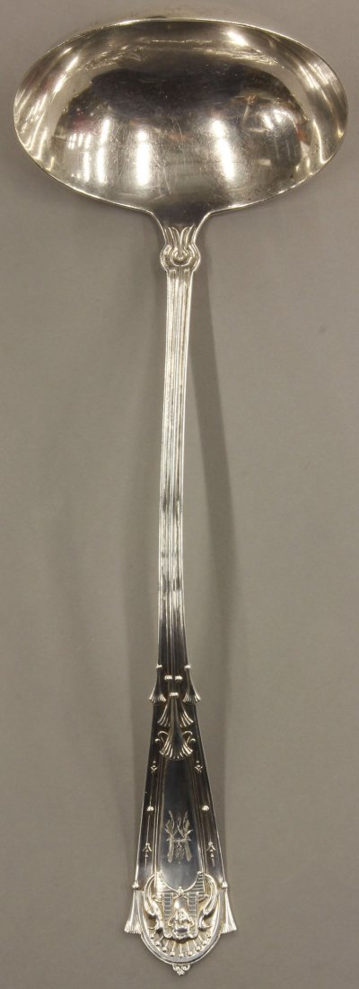 VICTORIAN STERLING SILVER LADLE length- 13" weight: VICTORIAN STERLING SILVER LADLE length- 13" weight- 5 troy oz.