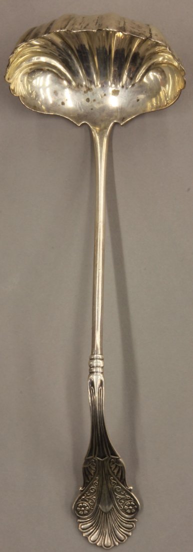 VICTORIAN STERLING SILVER LADLE length- 10 1/2" we: VICTORIAN STERLING SILVER LADLE length- 10 1/2" weight- 4 troy oz.