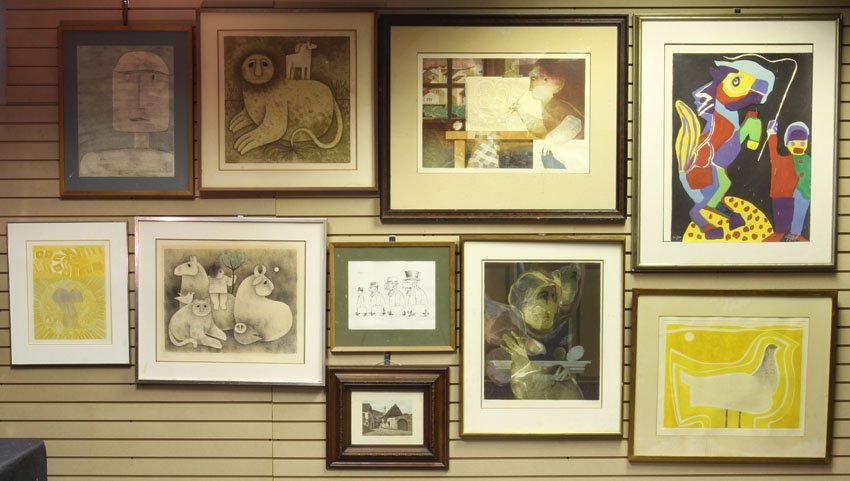 LOT OF (10) 20TH CENTURY ARTWORK Lithographs,: LOT OF (10) 20TH CENTURY ARTWORK Lithographs, original works of art