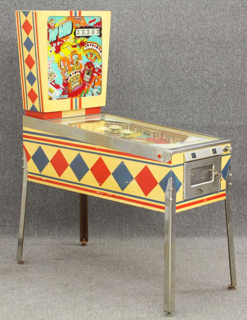 1456 D. GOTTLIEB VINTAGE PINBALL MACHINE Top Card Lot 1456