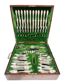 STERLING SILVER FLATWARE SET- 205 PCS.
