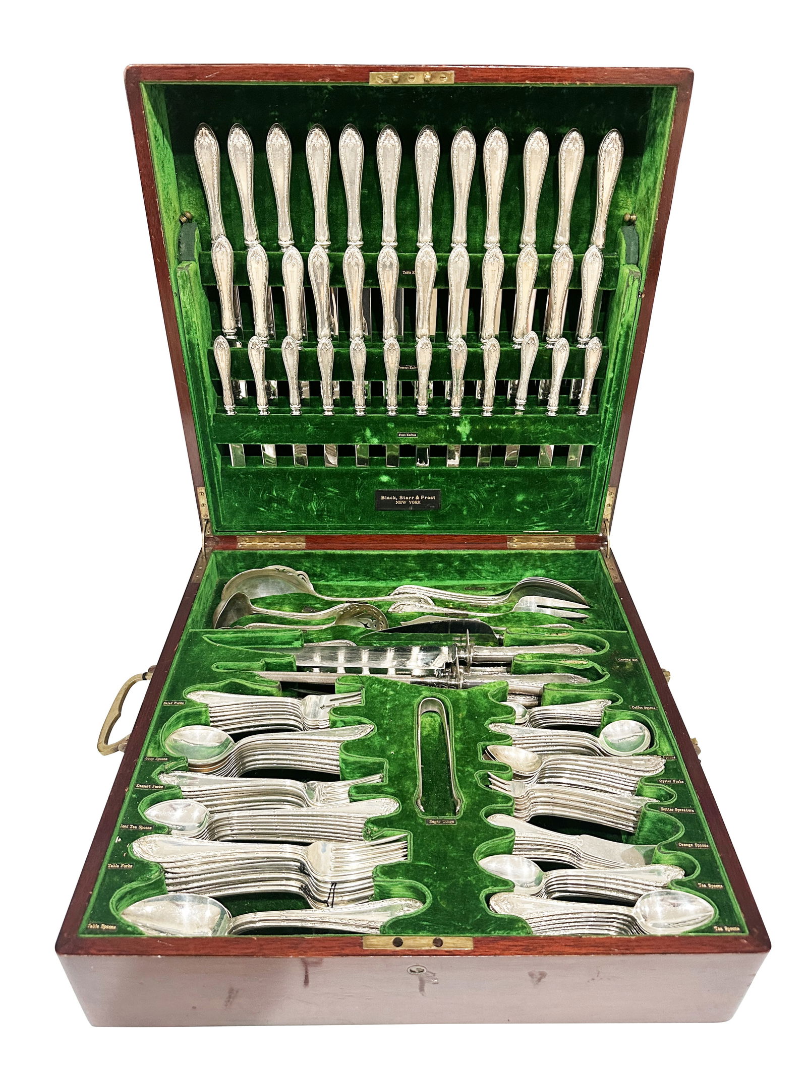 STERLING SILVER FLATWARE SET- 205 PCS.