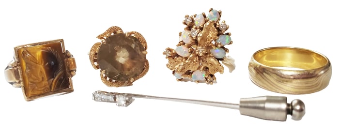10KT-18KT JEWELRY GROUP- 34.3 GRAMS