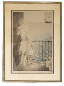 LOUIS ICART "LOUISE" DRYPOINT ETCHING, CA. 1927