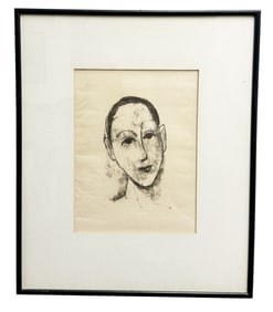 CARL HOFER (GERMAN) FRAMED LITHOGRAPH