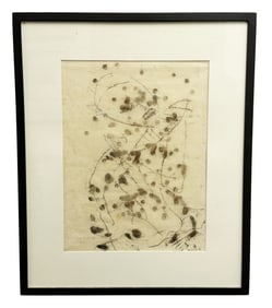 FRITZ WINTER (1905- 1976) PEN/WATERCOLOR DRAWING