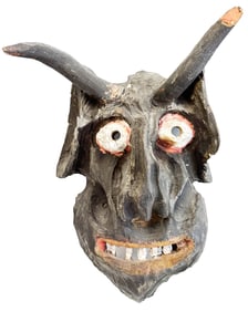 TYROLEAN FESTIVAL (PERCHTEN) MASK, CA. 18TH C.