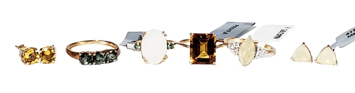 LADYS 10KT JEWELRY- TOTAL (6) PCS.