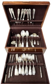 STERLING SILVER WALLACE FLATWARE SET