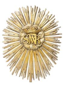 19TH C. CATHOLIC GESSO WALL PLAQUE