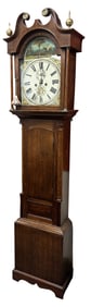 ENGLISH 19TH C. OAK TALL CASE CLOCK