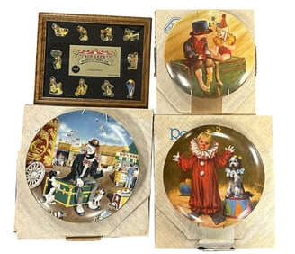 LOT OF (3) COLLECTOR PLATES/ (1) PLAQUE