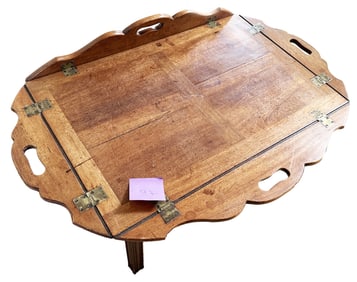 MAHOGANY BUTLER'S TRAY TABLE