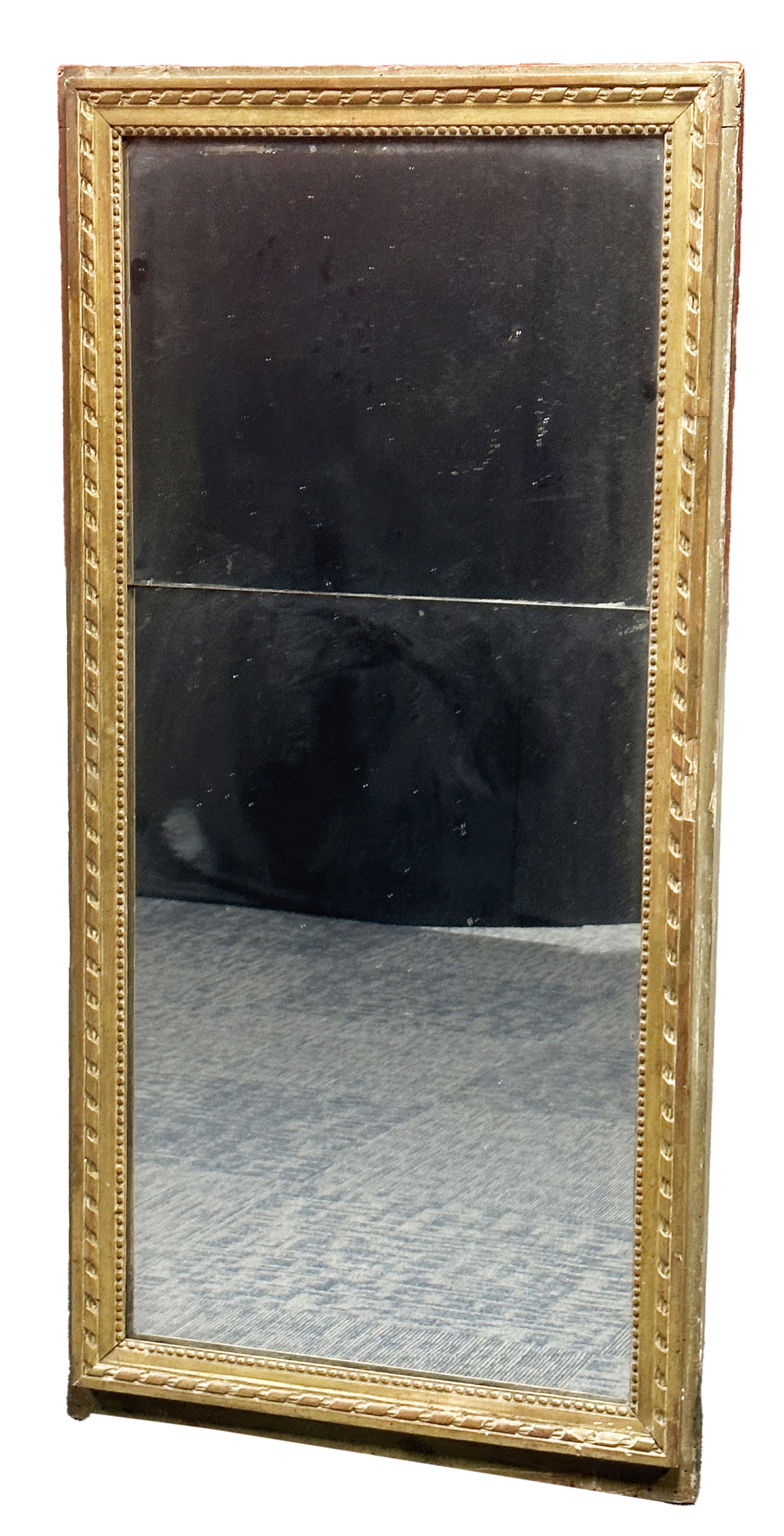 FRENCH LOUIS XVI 18TH C. GILT WALL MIRROR (1 of 4)
