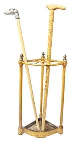 VINTAGE CAST METAL UMBRELLA STAND