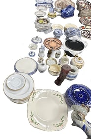 COLLECTION OF VINTAGE PORCELAIN, SERVING PCS.