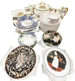 LOT OF (6) SETS OF CHINA PLATES