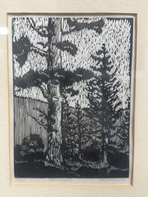 DAVID HUNT, WOOD BLOCK PRINT