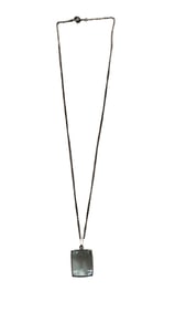 LADYS AQUAMARINE SET W/ SILVER NECKLACE