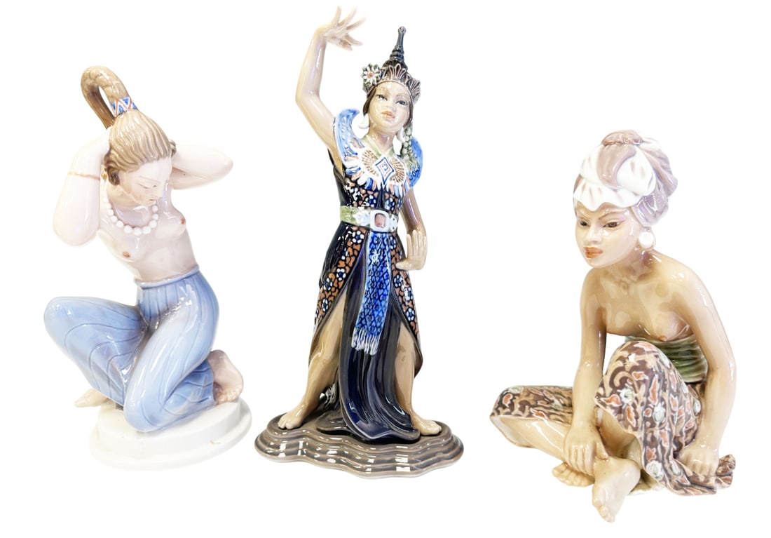 LOT OF (3) ROYAL COPENHAGEN PORCELAIN FIGURINES (1 of 4)