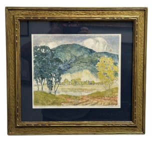 ALFRED JOSEPH CASELLA (1886-1971) COLORED DRAWING