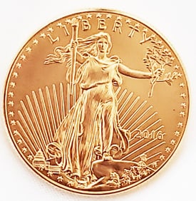 AMERICAN $50 GOLD EAGLE 1 OZ. COIN (2016)