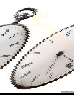 19TH C. SWISS .800 SILVER POCKET WATCH: Weight- 43.4 grams Shipping U.S. $20 plus insurance