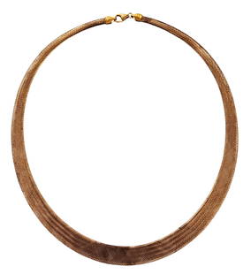 LADYS 10KT Y.G. ITALIAN NECKLACE: Weight- 4.1 grams Shipping U.S. $25 plus insurance