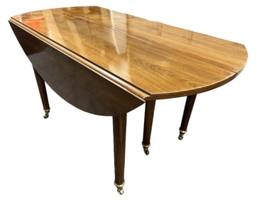 ENGLISH 18TH C. MAHOGANY DINING TABLE