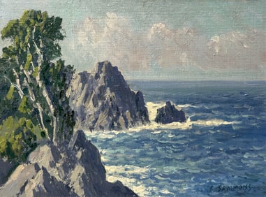 CARL SAMMONS (1886-1968) , OIL ON BOARD