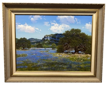 WILLIAM SLAUGHTER (1923-2003) OIL ON CANVAS