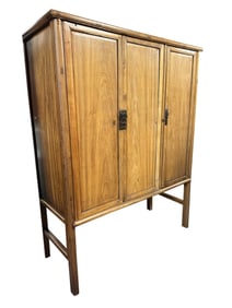 CHINESE MING STYLE THREE DOOR CABINET, 19TH C.