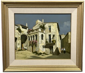 LUCIO SOLLAZZI (B. 1925) OIL ON CANVAS