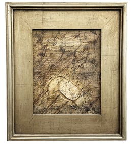 NORMAN FOSTER (B.1935), MIXED MEDIA OIL ON BOARD