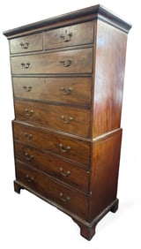 ENGLISH CHIPPENDALE MAHOGANY CHEST, CA. 18TH C.