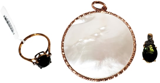 LOT OF (3) PCS. 10KT-14KT LADYS JEWELRY