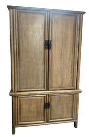 CHINESE (2) DOOR WARDROBE CABINET, 19TH C.