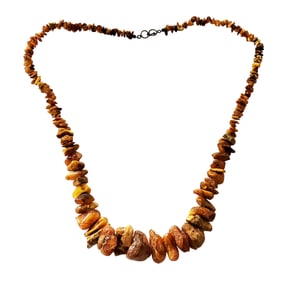 LADYS GOLDEN AMBER NECKLACE