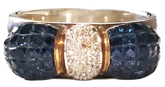 LADYS DIAMOND STERLING SILVER (925) RING